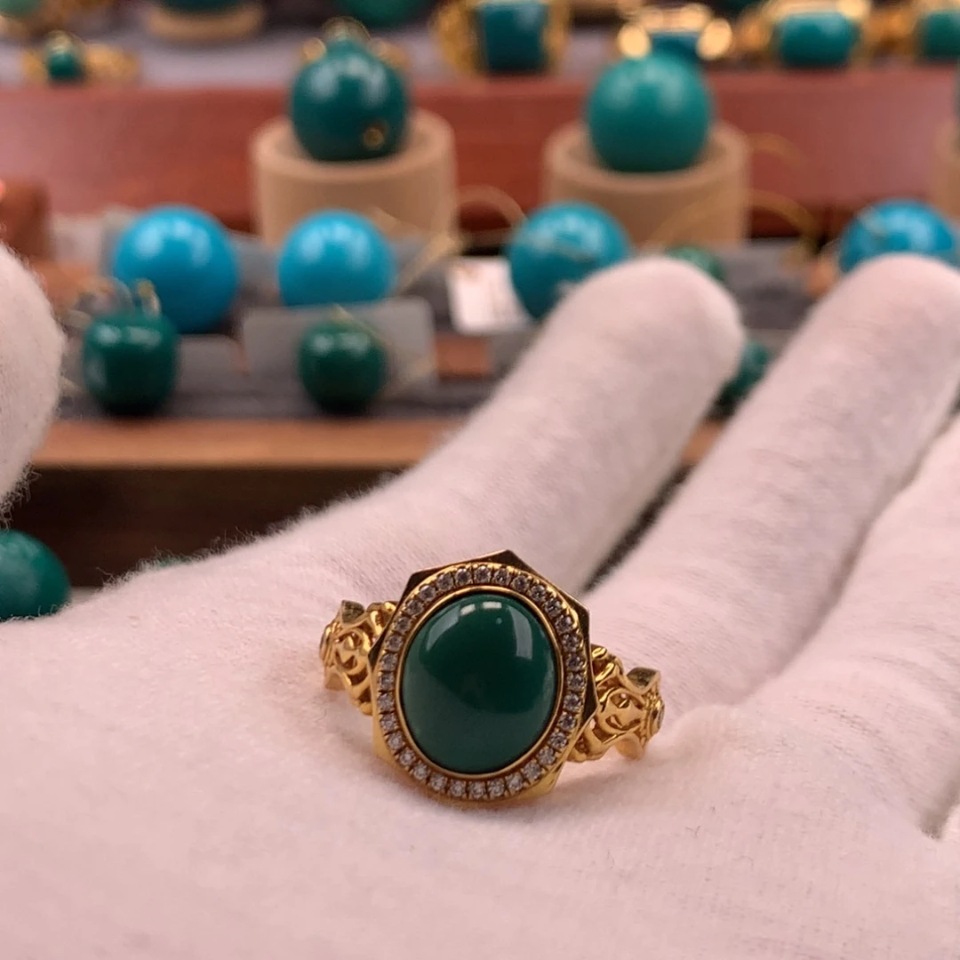 未镶嵌绿松石珠宝半成品