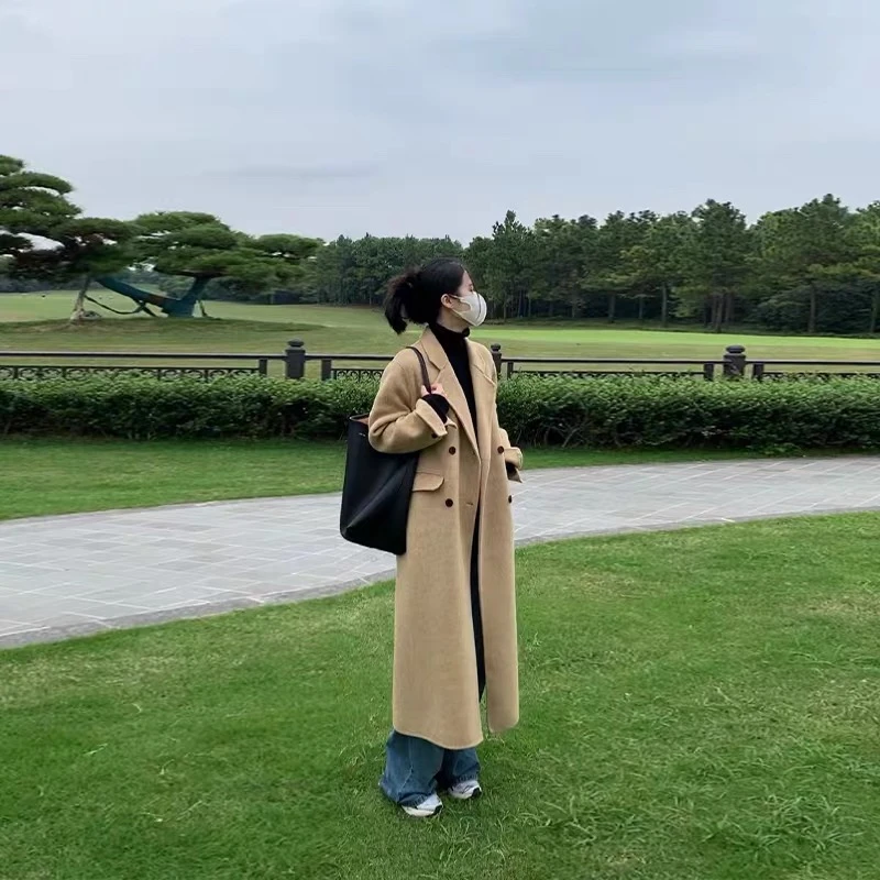 【衣橱基石】经典正肩高级感纯色中长款厚款羊毛大衣