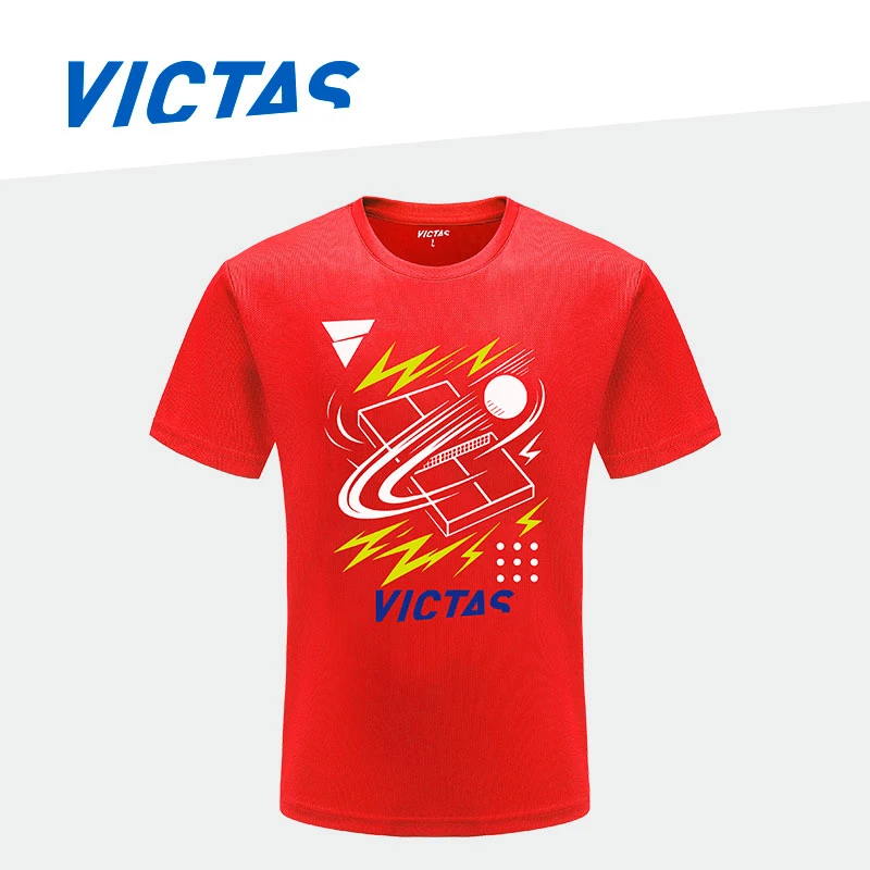 VICTAS新品乒乓球运动T恤短袖训练服圆领可搭亲子装