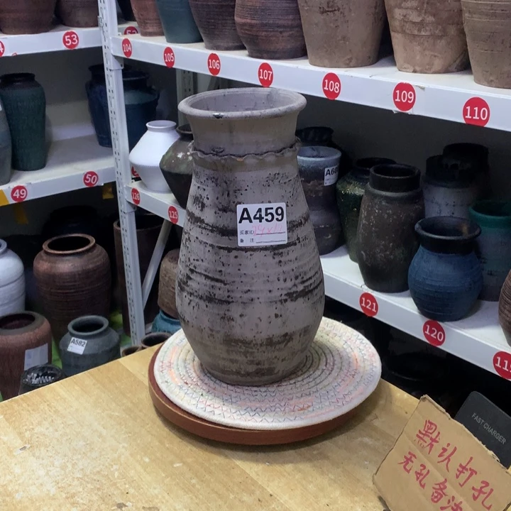 【闪购商品】红陶粗糙盆默认打孔高29口12