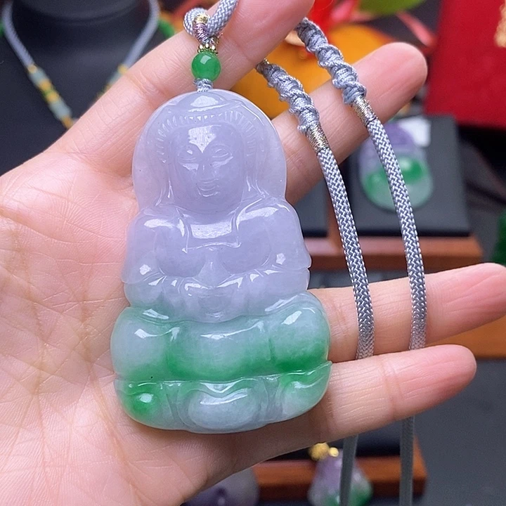 翡翠颈饰未镶嵌观音