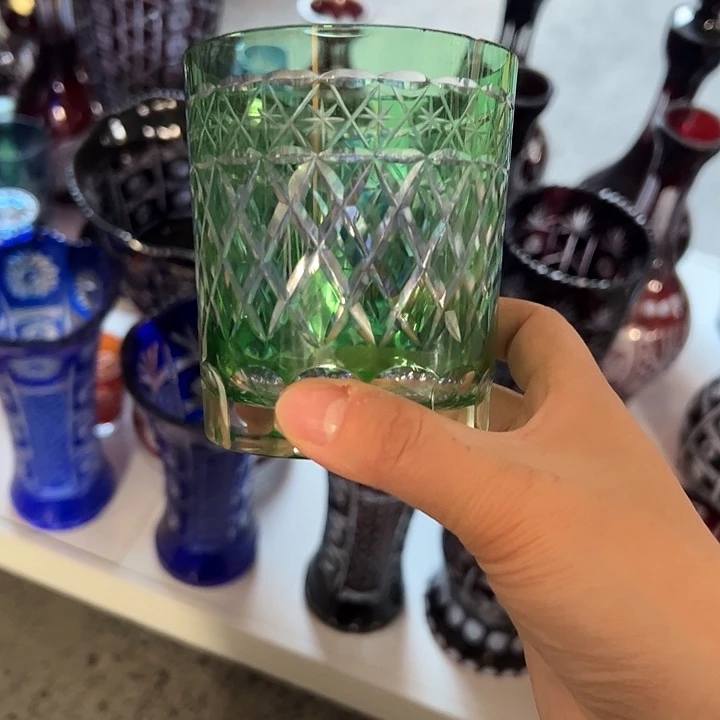 手柄款水晶玻璃微瑕一个