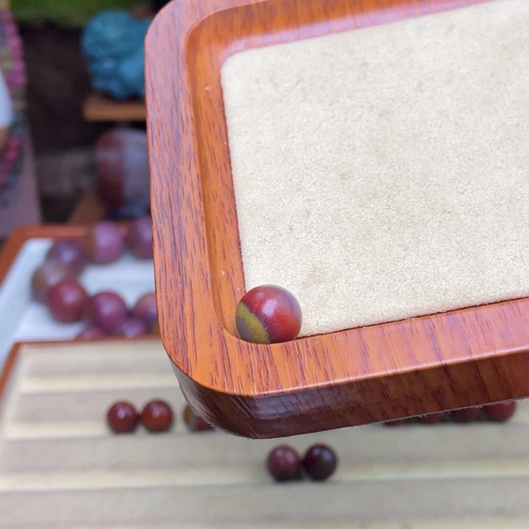 玛瑙/玉髓珠宝半成品未镶嵌紫**宝盐源玛瑙包浆珠