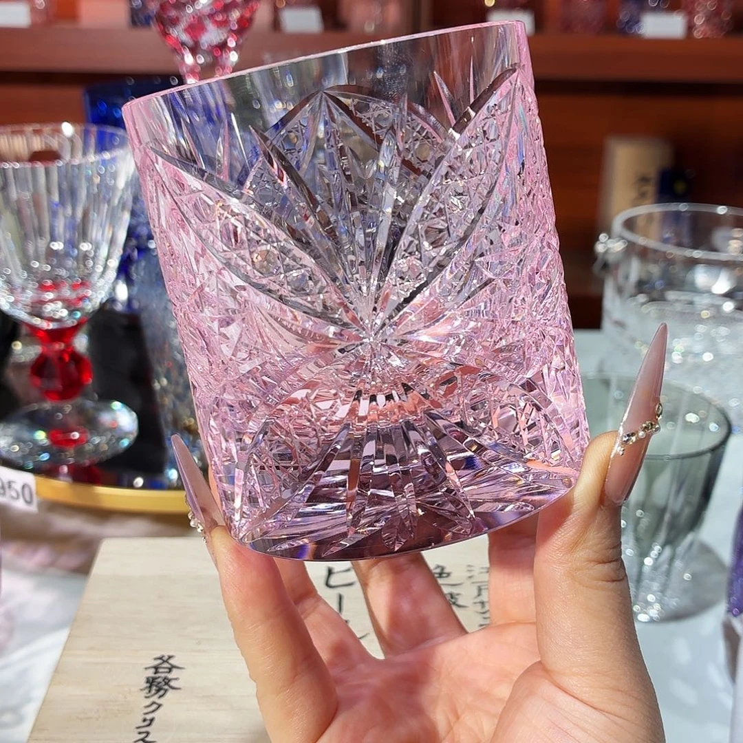 手工艺品琉璃K9 蝴蝶粉色