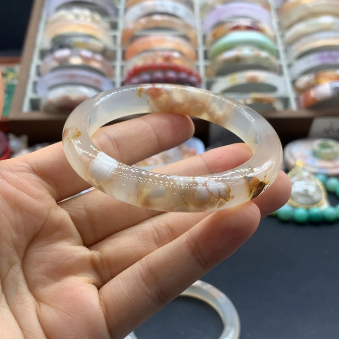 【闪购商品】玛瑙/玉髓手镯未镶嵌落***海