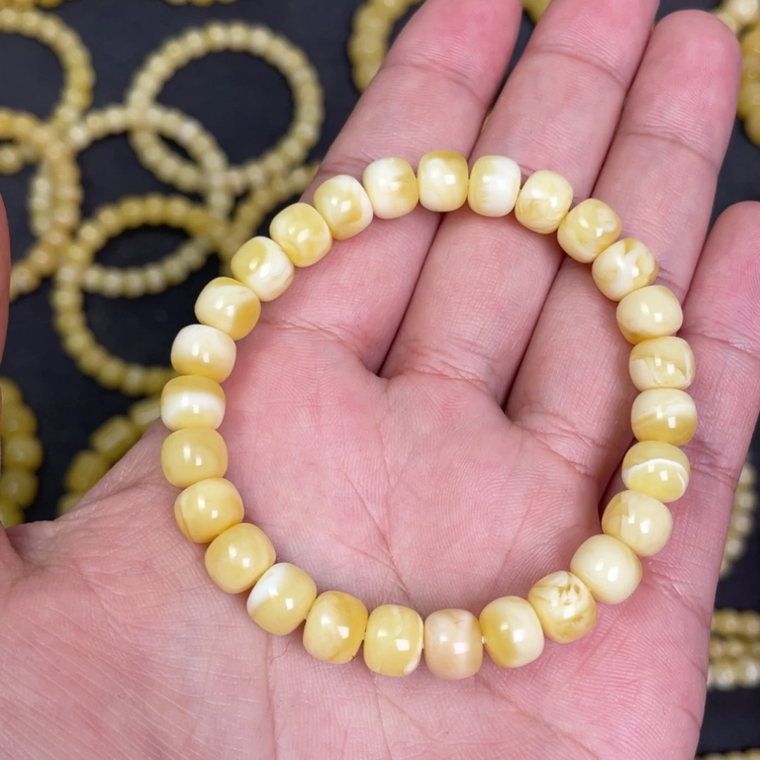蜜蜡未镶嵌裸石蜜蜡手串8.2mm