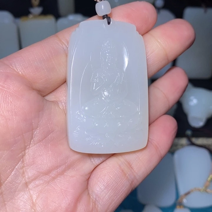 和田玉未镶嵌吊坠(不含链)凯*