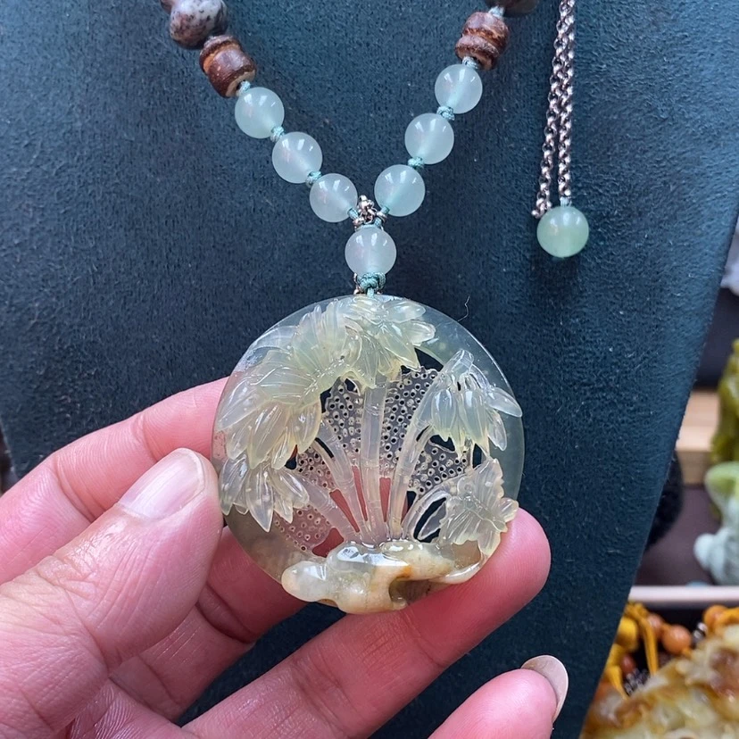 【闪购商品】蛇纹石玉吊坠未镶嵌