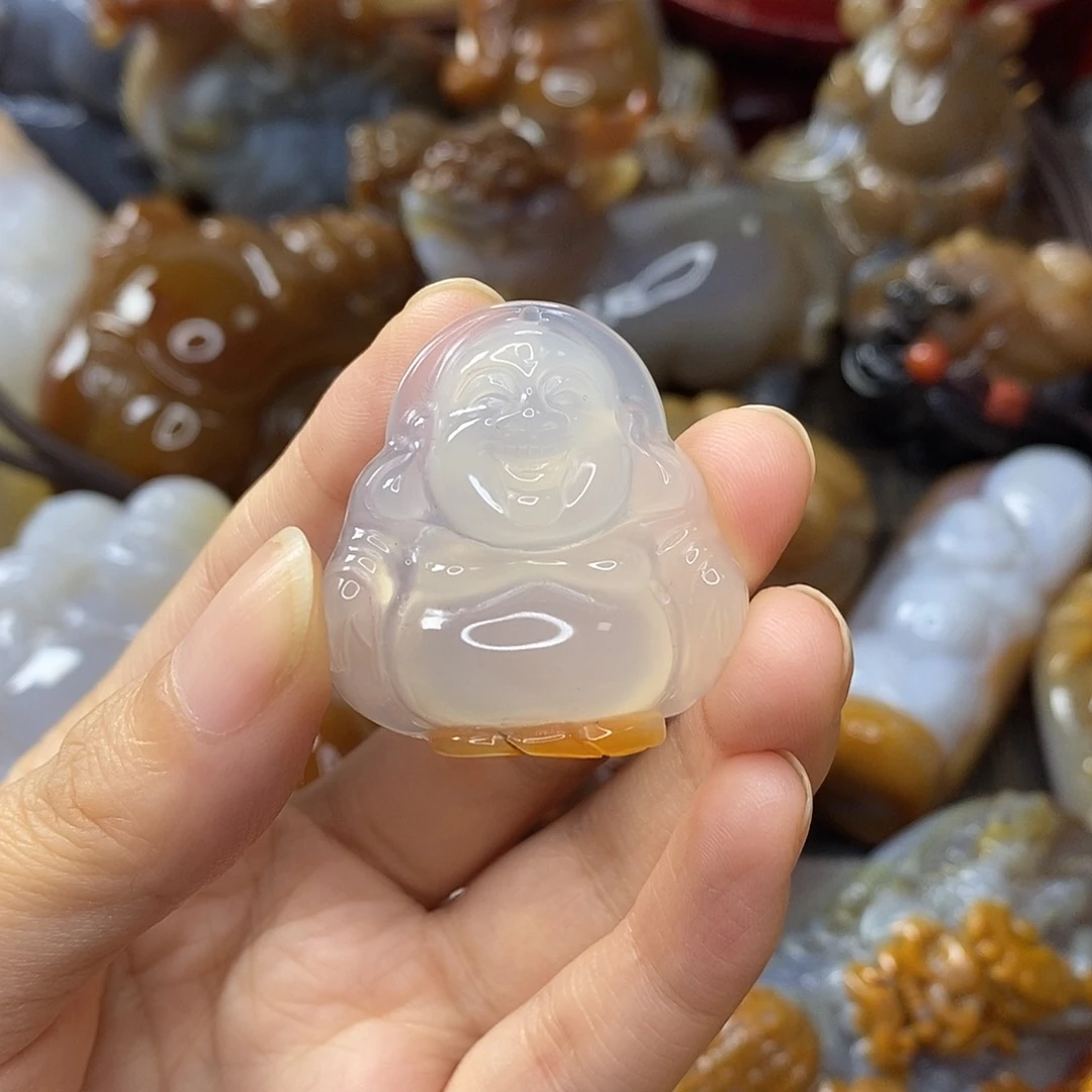 玛瑙/玉髓吊坠未镶嵌迟****