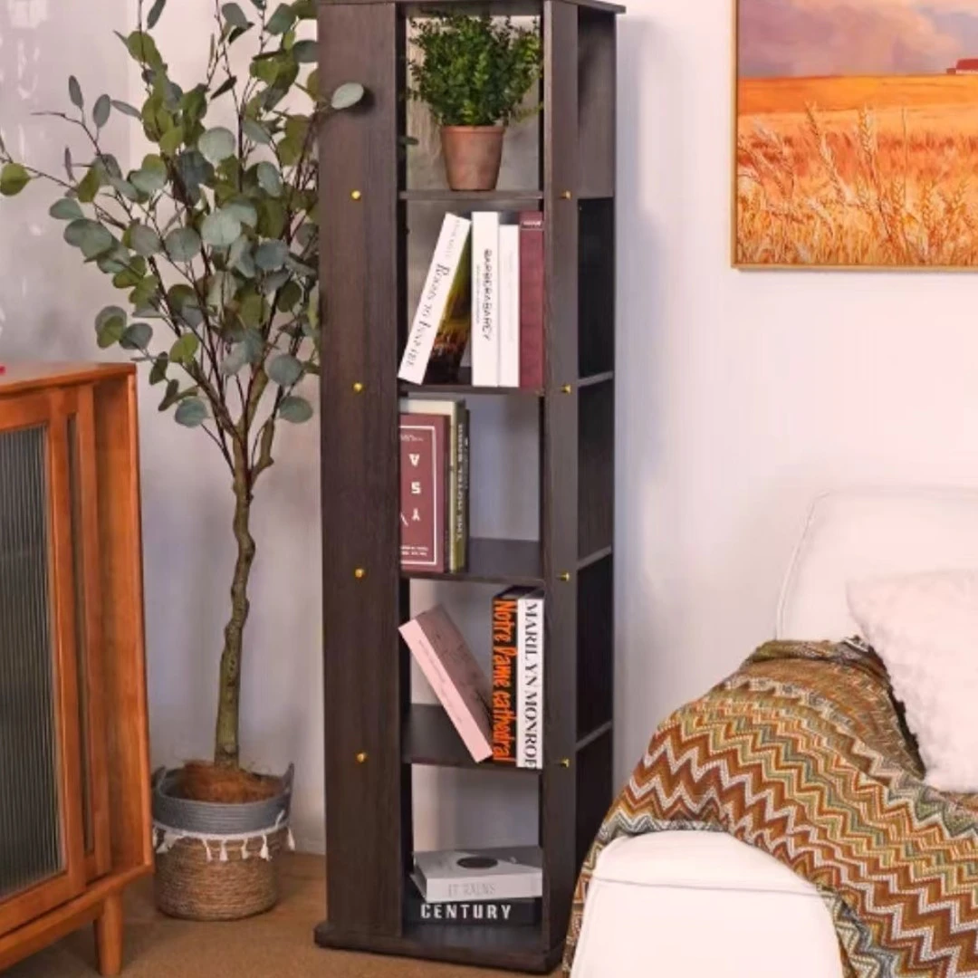 多功能可旋转置物架落地书架厨房收纳柜