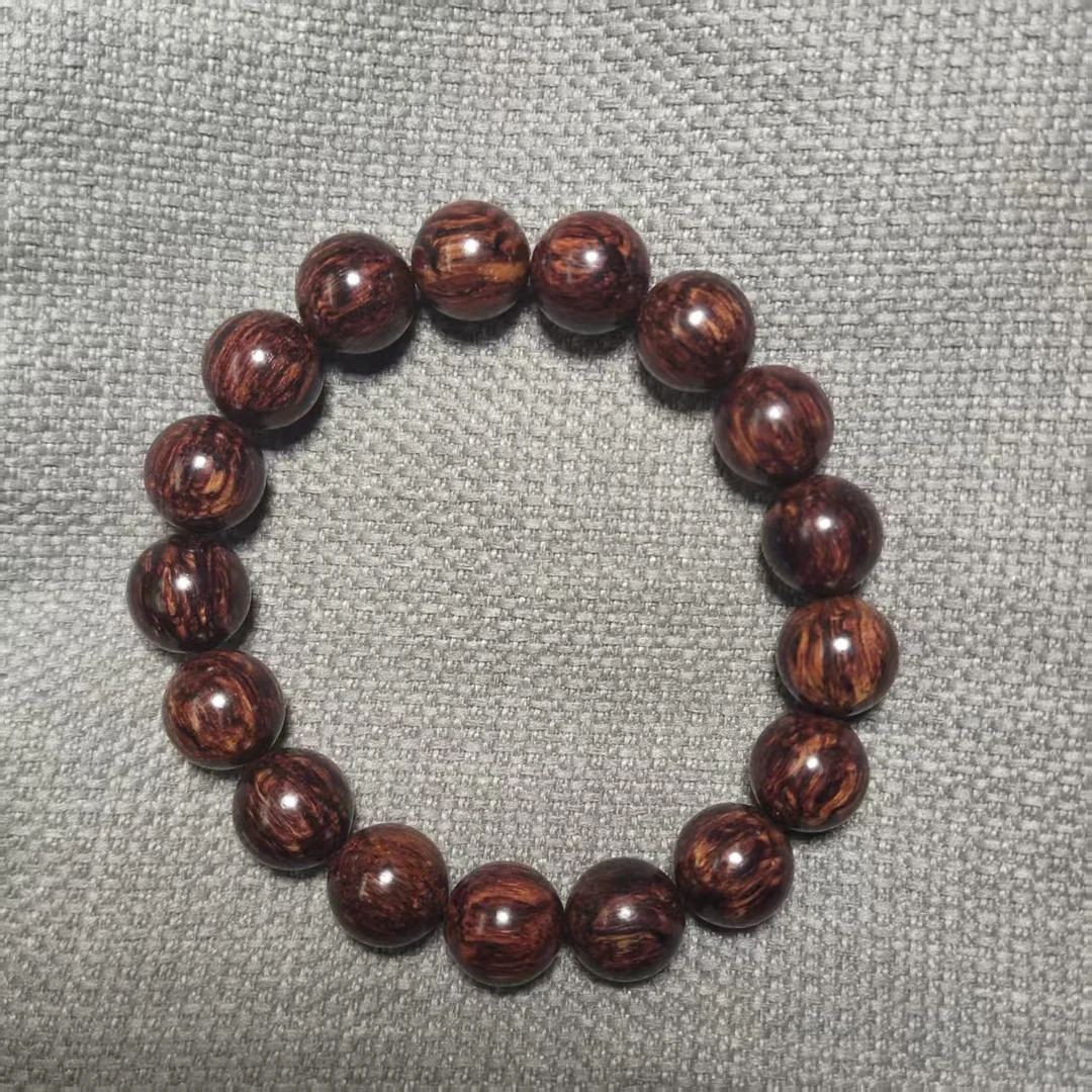 1.2规格17颗 海南黄花梨芝麻点手串 降香黄檀 一串