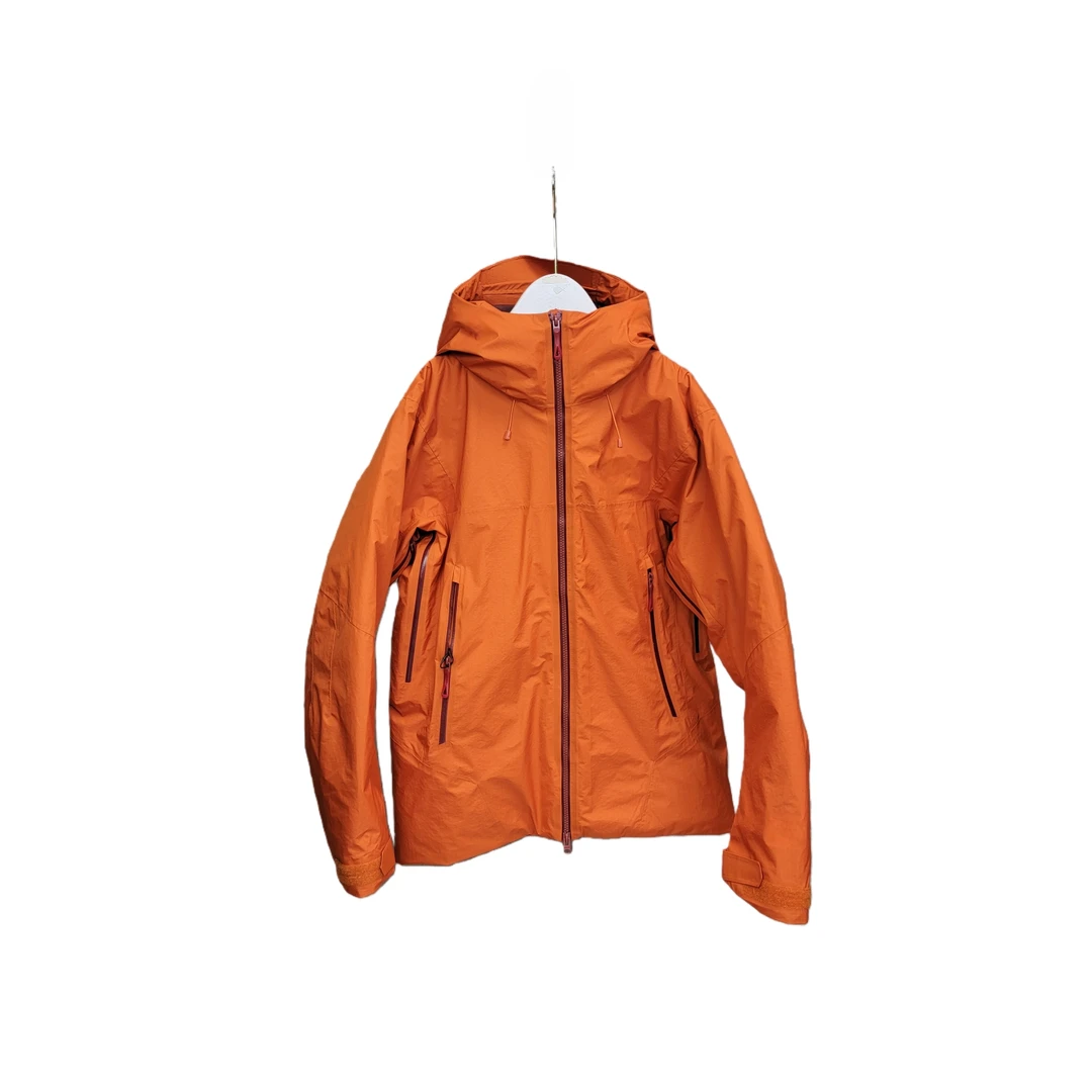 KAI系秋冬中性款ASB桔藏绿3色长袖连帽防风保暖冲锋衣