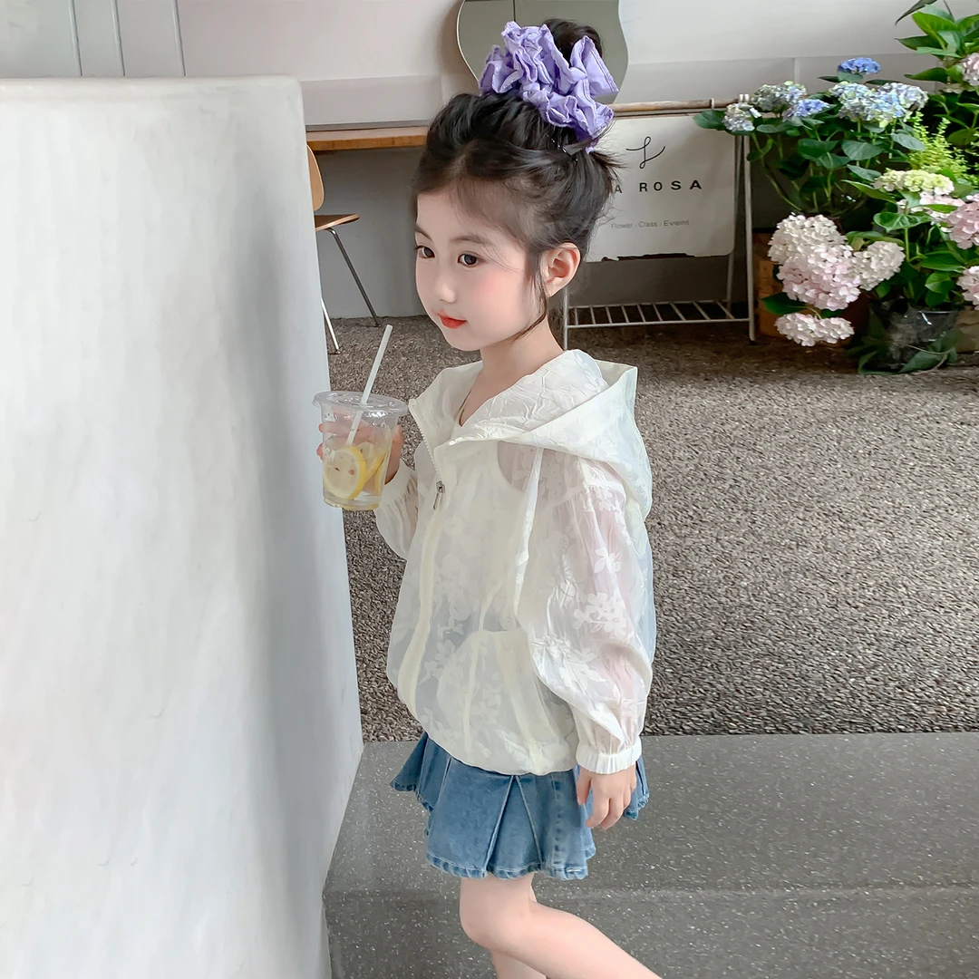 女童防晒衣2025新款洋气女宝宝夏季皮肤衣外套儿童夏装薄款防晒服