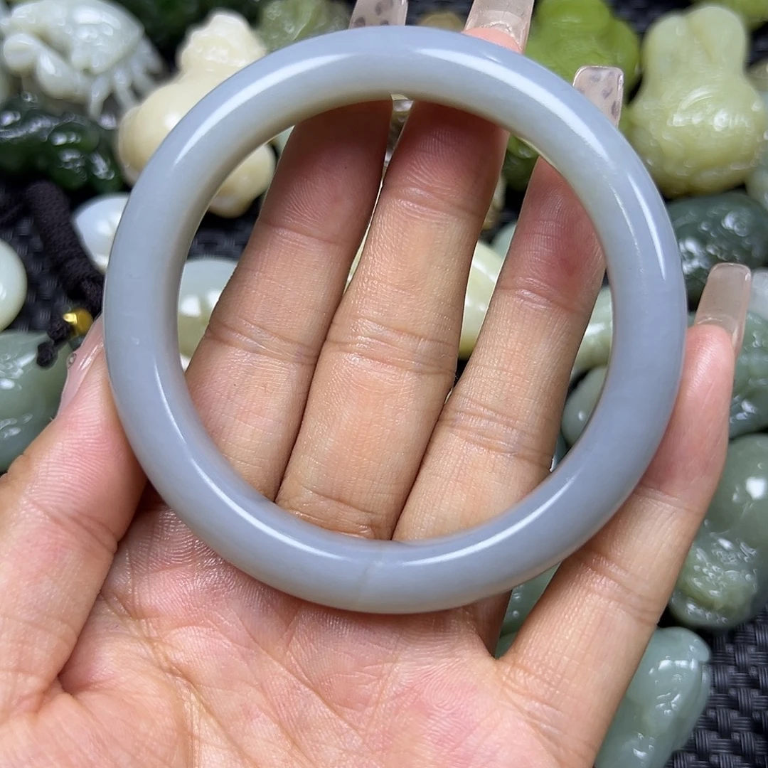 和田玉未镶嵌颈饰卡57.5