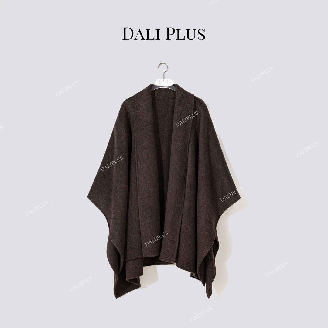 DALI PLUS“苏力羊驼毛斗篷”披肩双面呢-D5CK2226-1