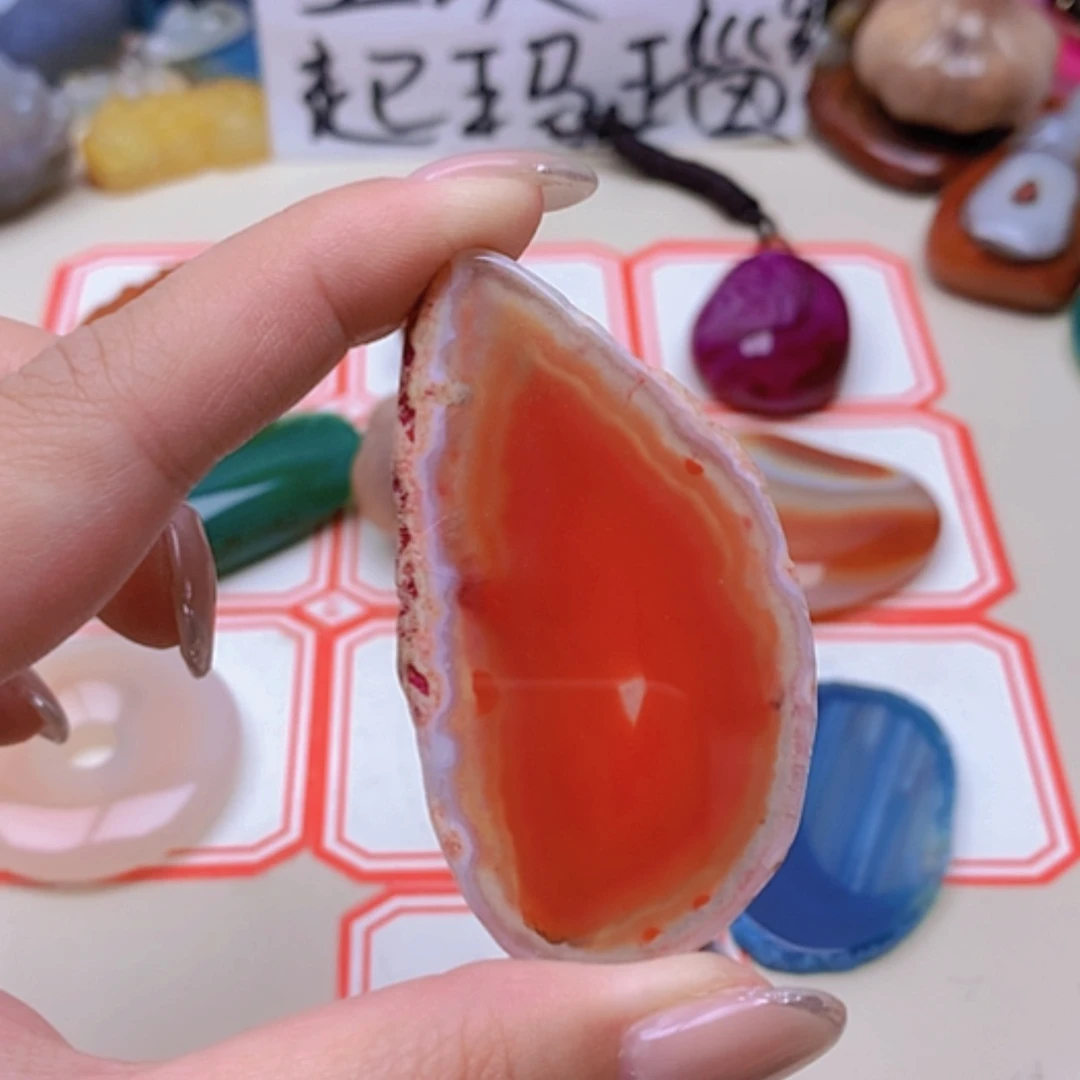 【闪购商品】未镶嵌玛瑙/玉髓珠宝半成品风**丫