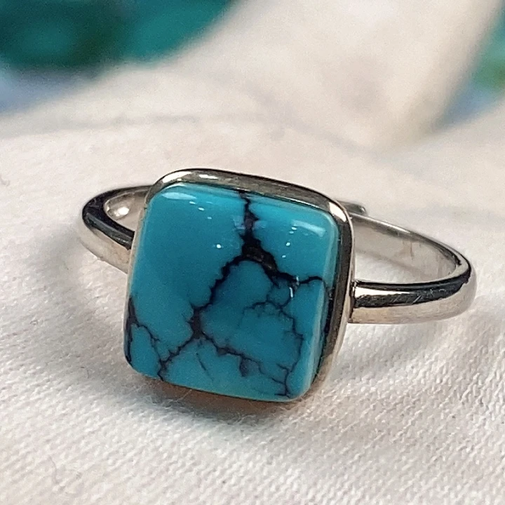 绿松石银S925镶嵌珠宝奇石