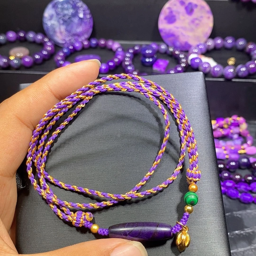 苏纪石（舒俱来）未镶嵌南非舒俱来天珠项链