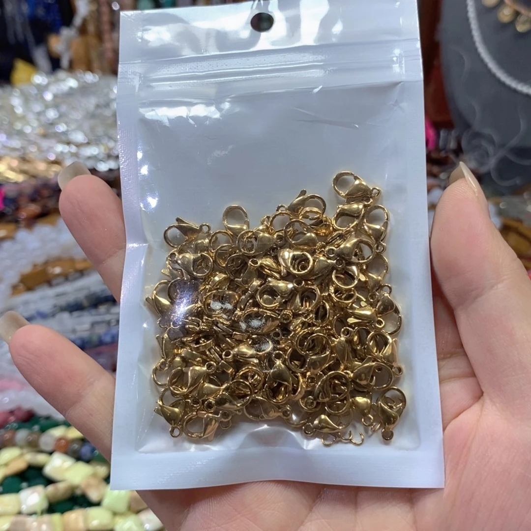 玛瑙/玉髓合金珠宝半成品龙虾扣