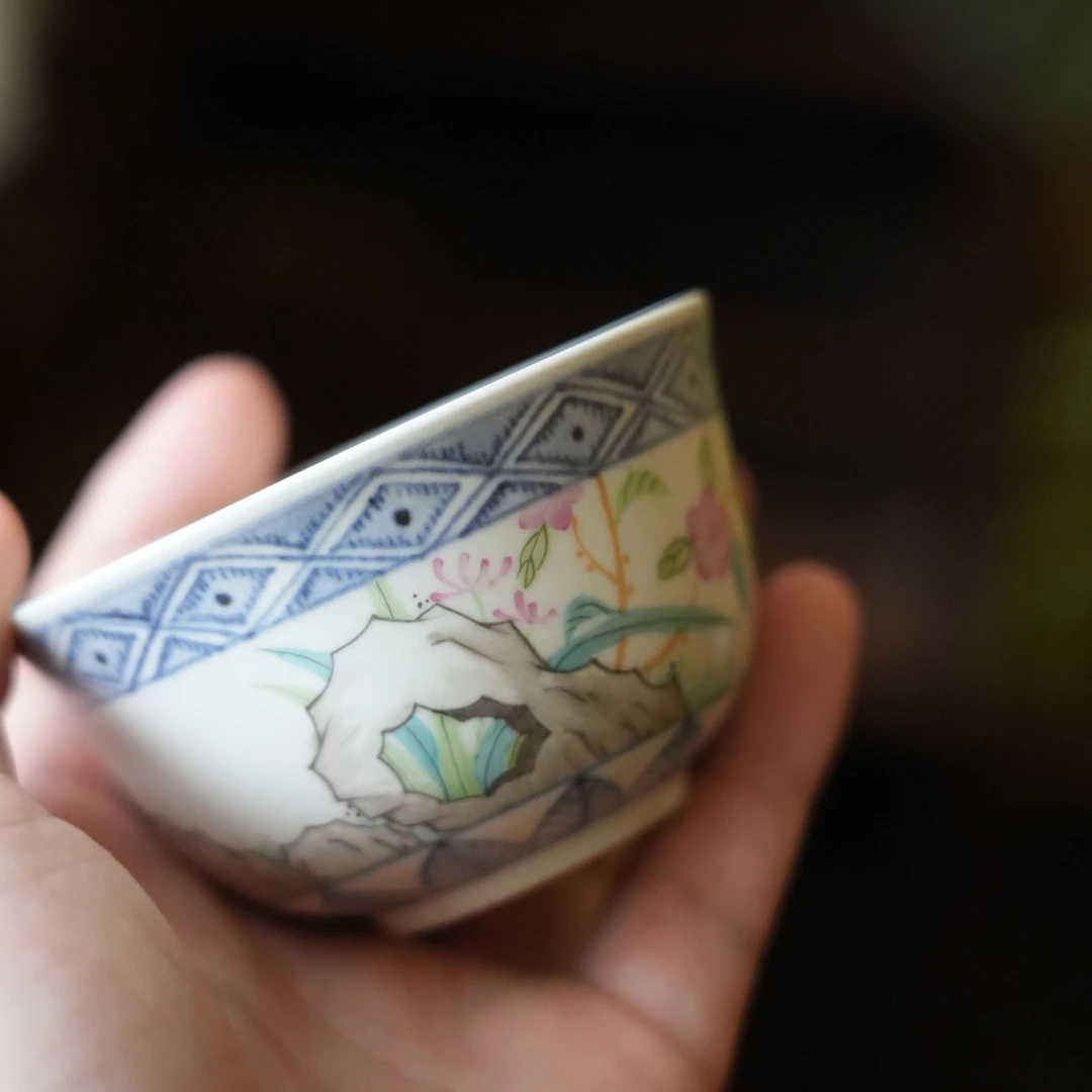 【雲梦】游然堂-太湖石扶桑花主人杯