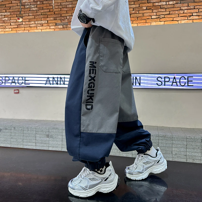 儿童休闲裤秋款男童裤子2025新款中大童男孩秋季长裤春秋款运动裤