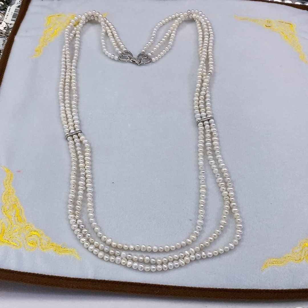 未镶嵌淡水珍珠特价淡水无核极光5设计款蔓*