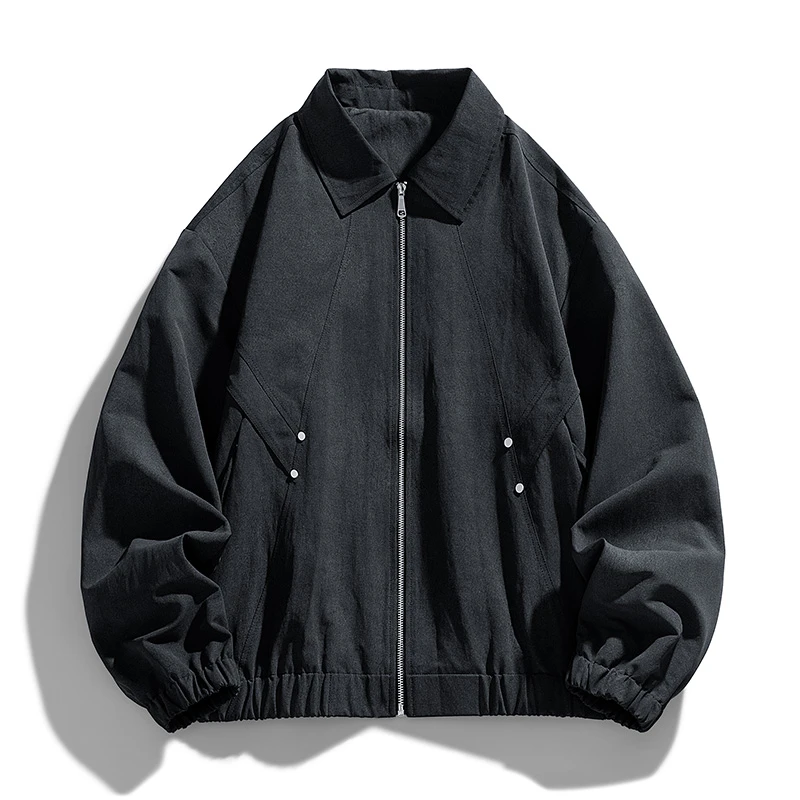 LIUGEJIA/六个加潮流大码棒球服男装夹克胖子休闲宽松FZD-8865