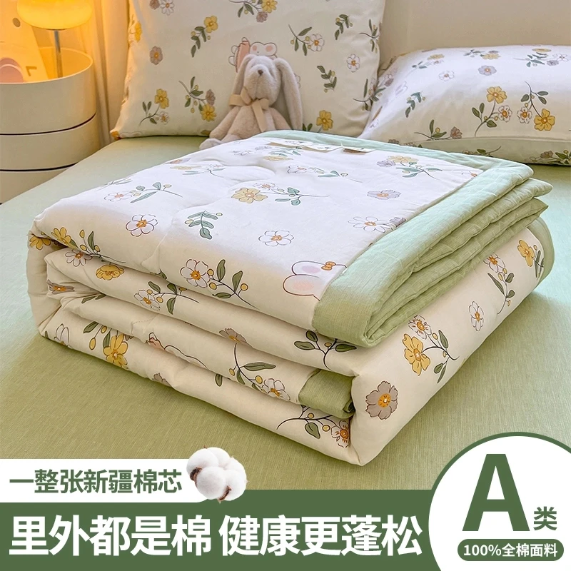 水星金典家纺空调被夏凉被子夏天薄款幼儿园被子可机洗儿童夏季被