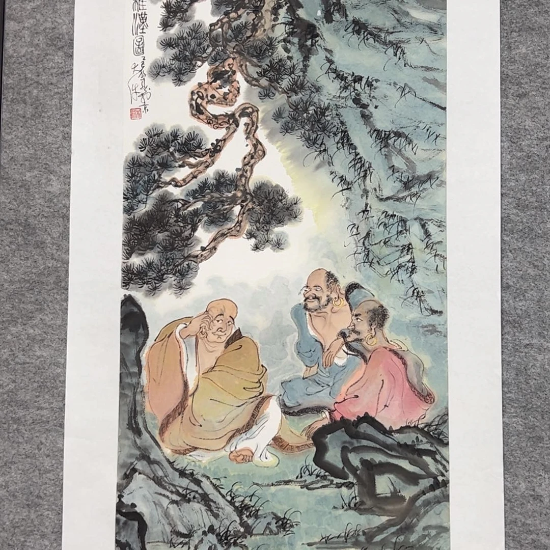 纸本其他（rbz）三罗汉图 书画