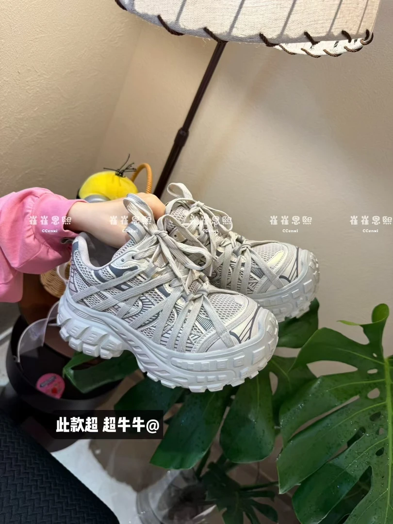 高端欧货！原单外贸6cm超轻榴莲底潮款老爹鞋AM