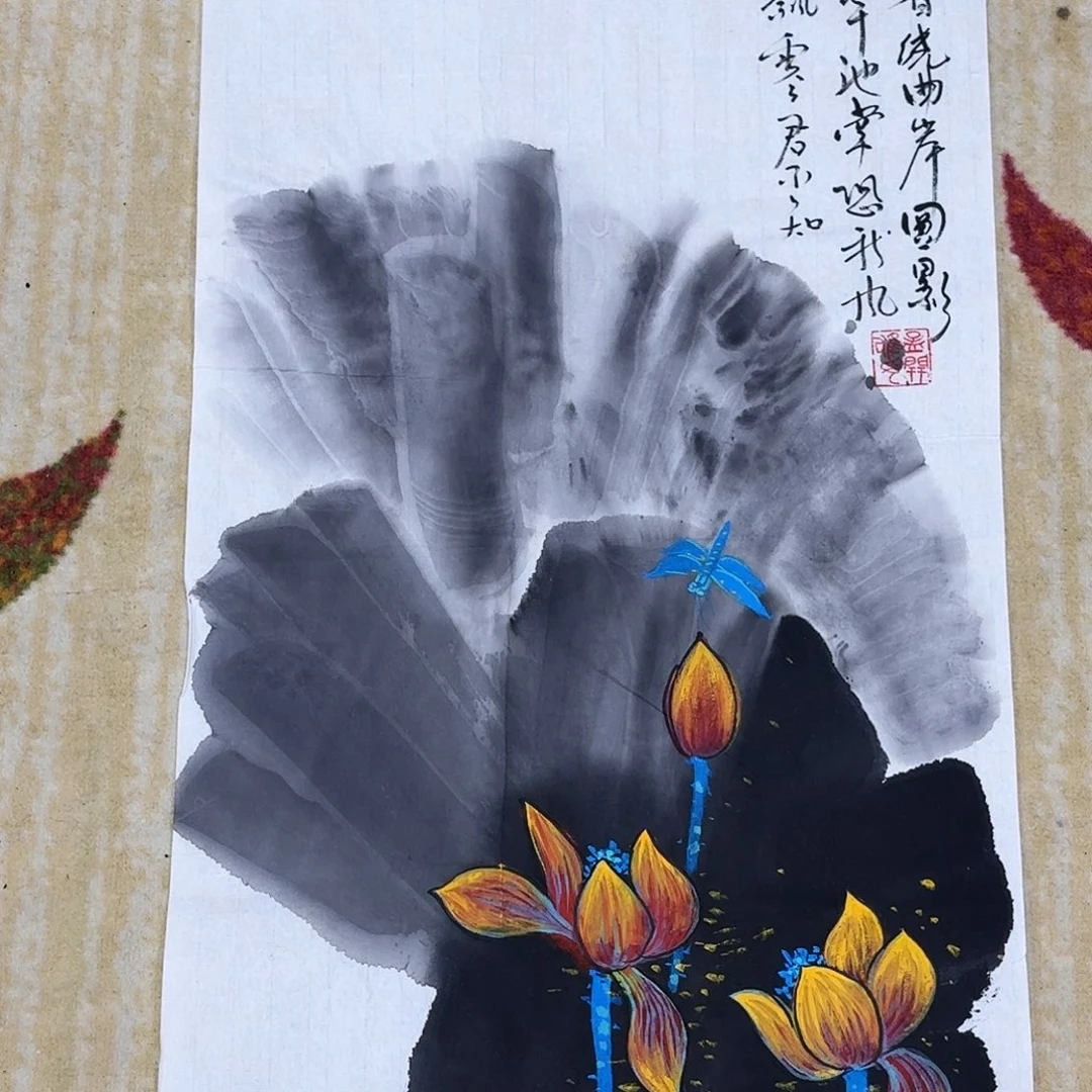 国画四尺四开花鸟