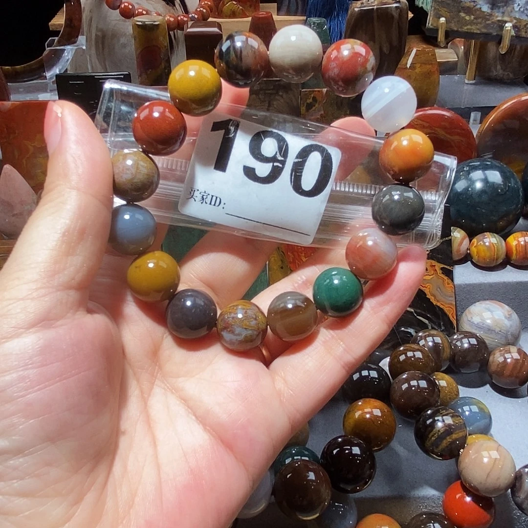 硅化玉天然北票硅化玉手串未镶嵌