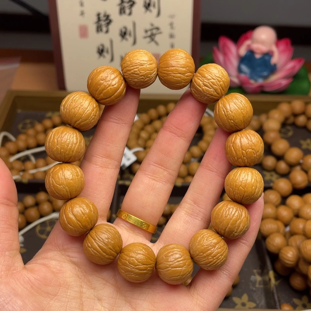 华***子手串猴头核桃16聚宝盆