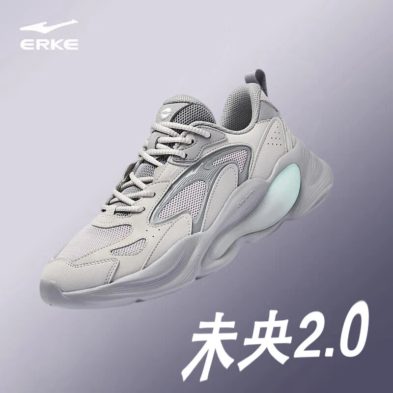 鸿星尔克未央2男鞋夏季新款厚底情侣网面透气复古时尚休闲运动鞋
