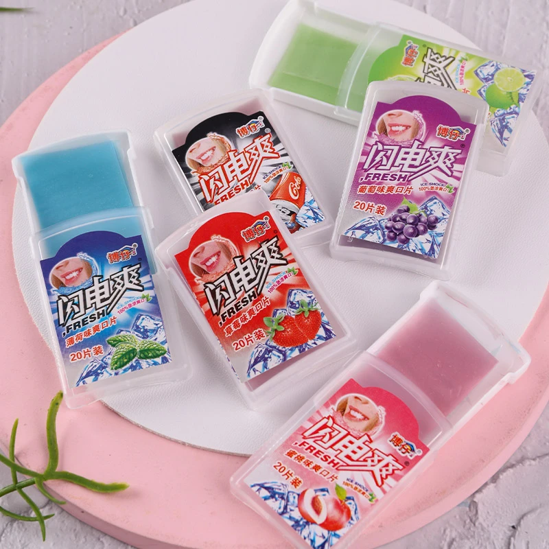 闪电爽爽口片清凉含片糖果薄荷8090后怀旧童年小时候零食小吃年代