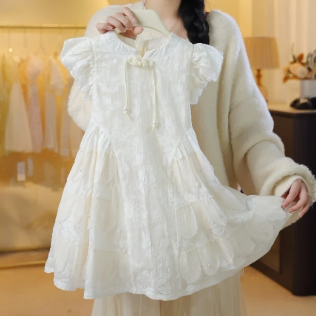 【现货】2025新款儿童女童大童甜美公主裙夏款仙气女宝连衣裙X24068