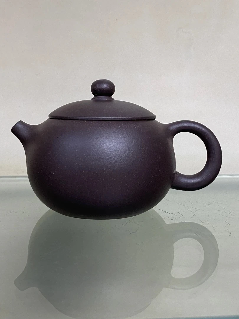 底槽清半手工西施壶紫砂壶容量110毫升左右助工精制