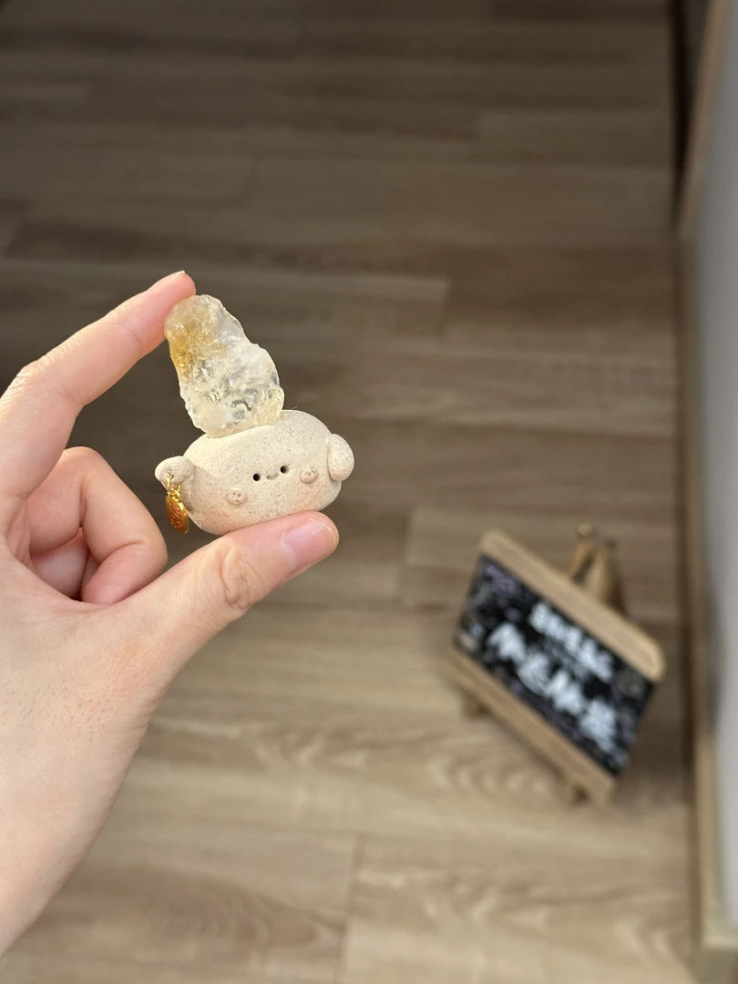水晶小豆丁可爱巴西橘黄