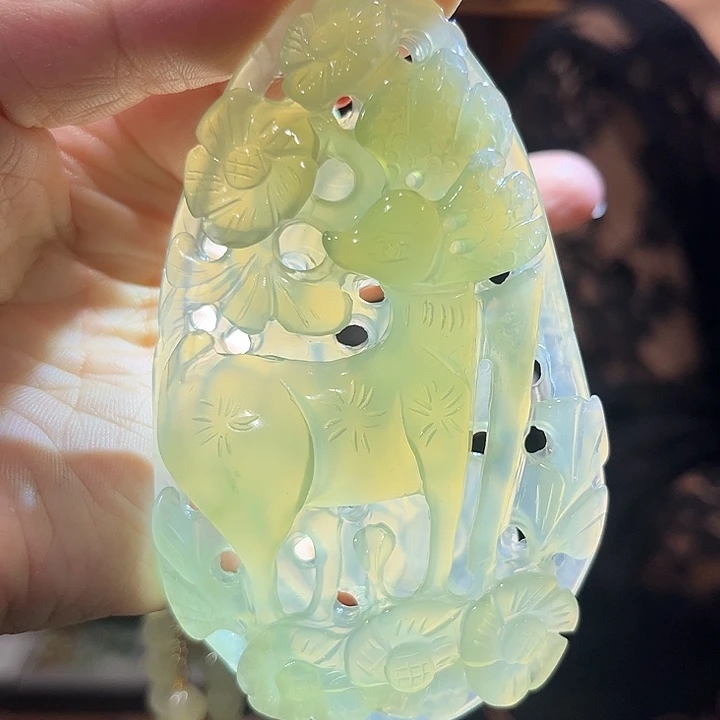 未镶嵌岫玉毛衣链