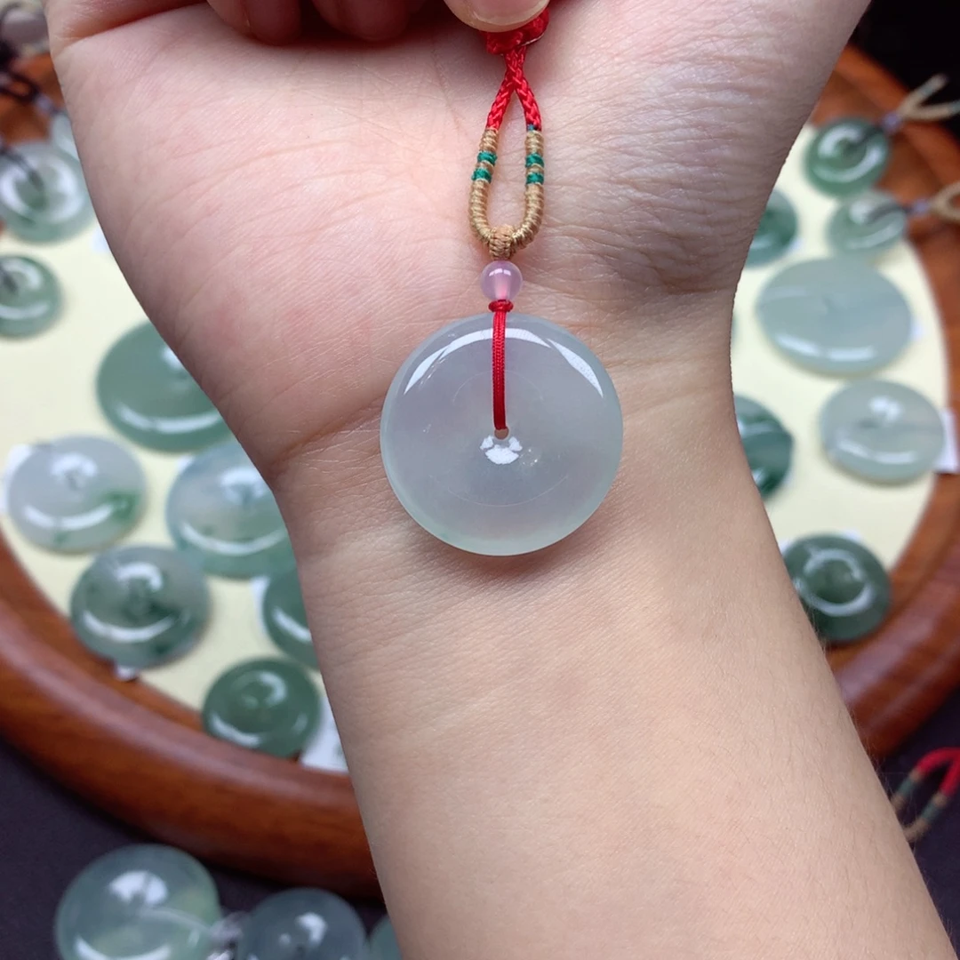 翡翠未镶嵌颈饰吊坠23.8/5.3mm