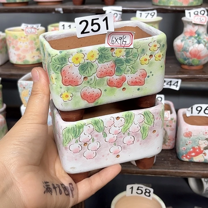 瑕疵手工制作多肉花盆