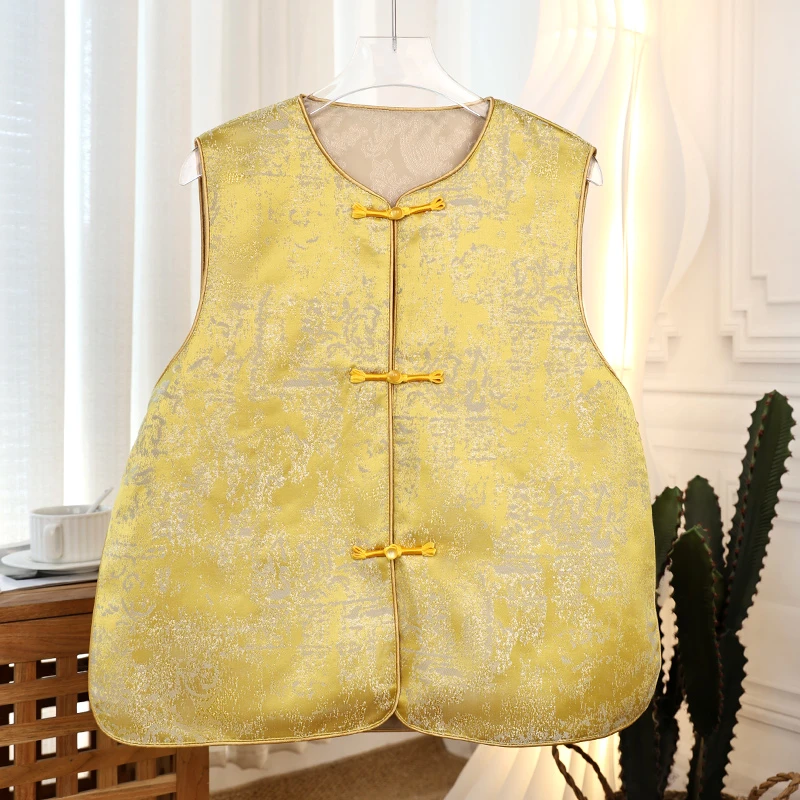 俏佳人风提花马夹民族风网红女士马夹时尚复古新