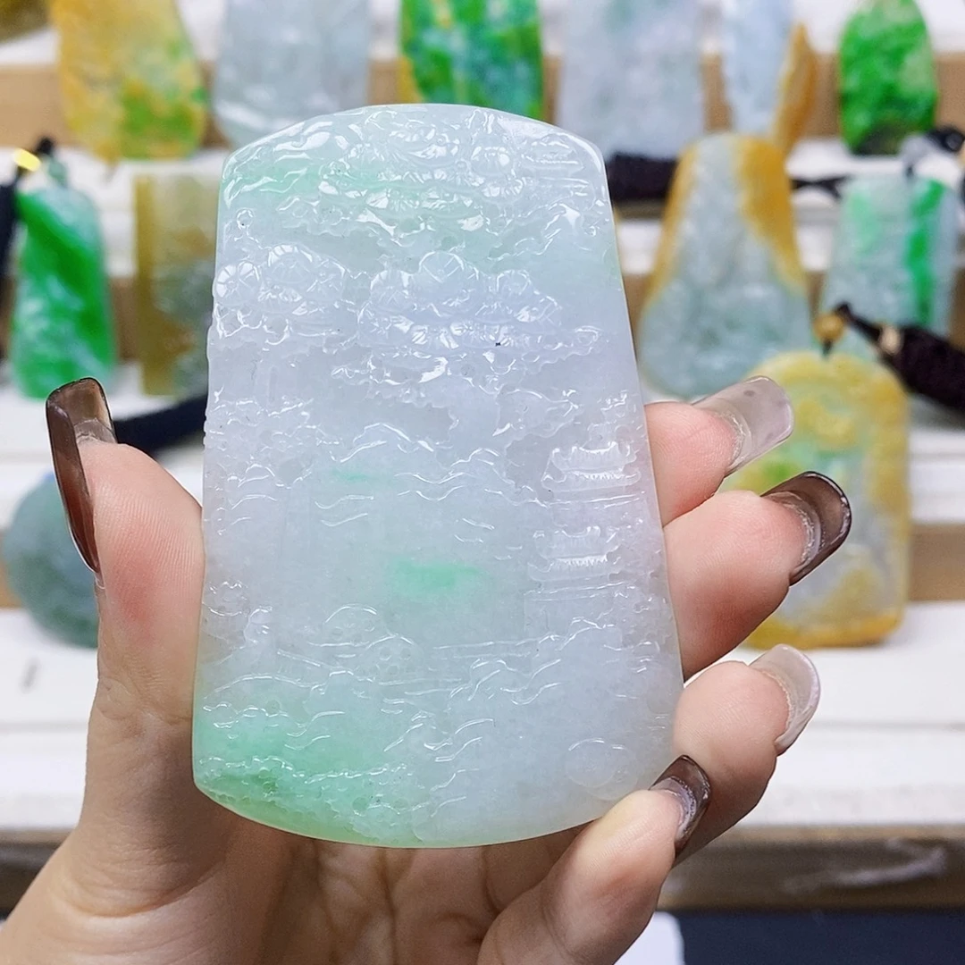 定制翡翠未镶嵌天然翡翠A货