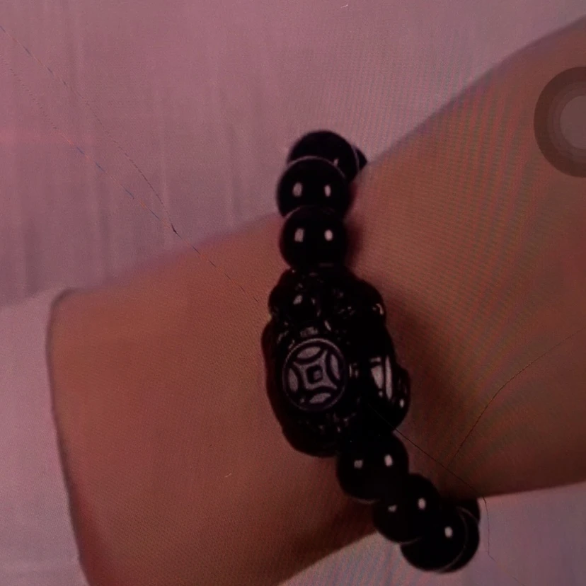 【闪购商品】黑曜岩手链未镶嵌星**仔