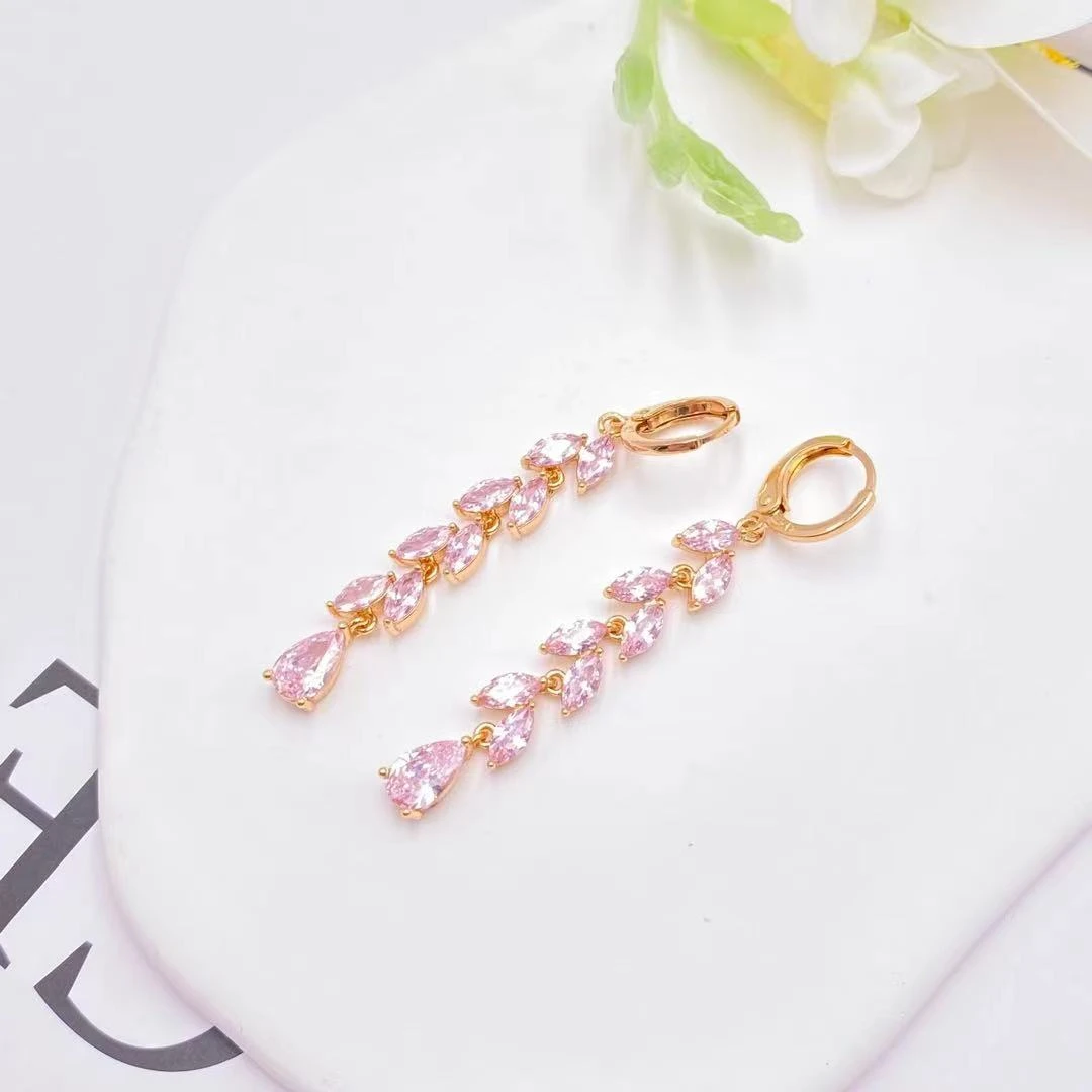 XUPING/旭平首饰 合金合成锆石耳饰 新年气质耳环 GDJ X000959340