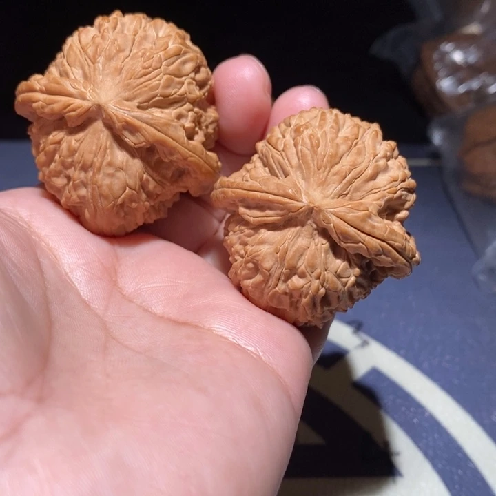 文玩核桃吊坠43尺白狮子