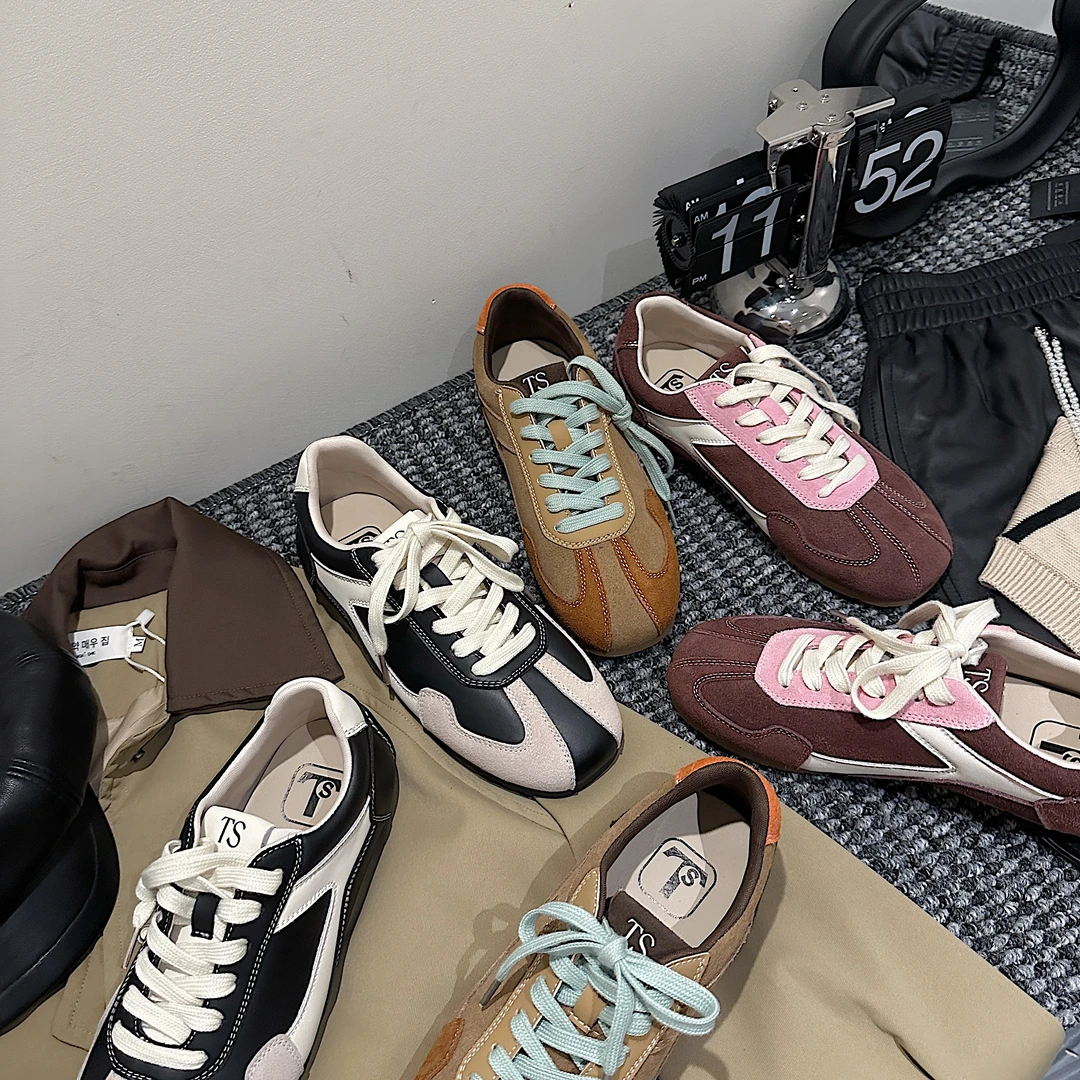 TS休闲鞋2024秋季新款复古时尚百搭阿甘鞋