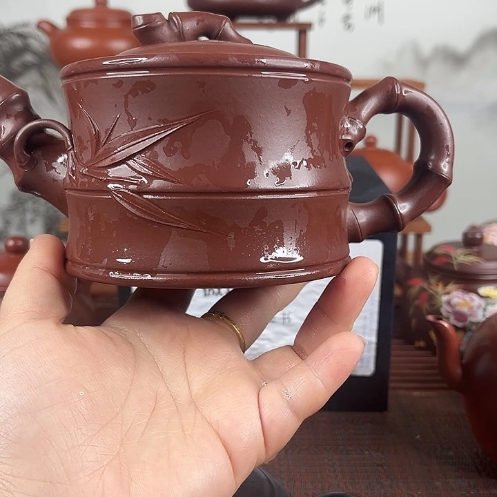 奋***焦茶壶紫砂原矿紫砂