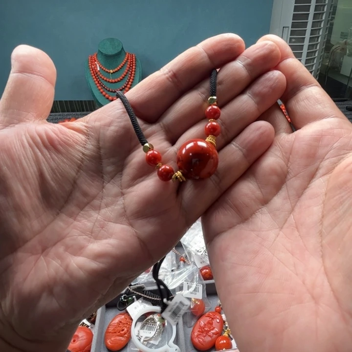 南红玛瑙手链未镶嵌