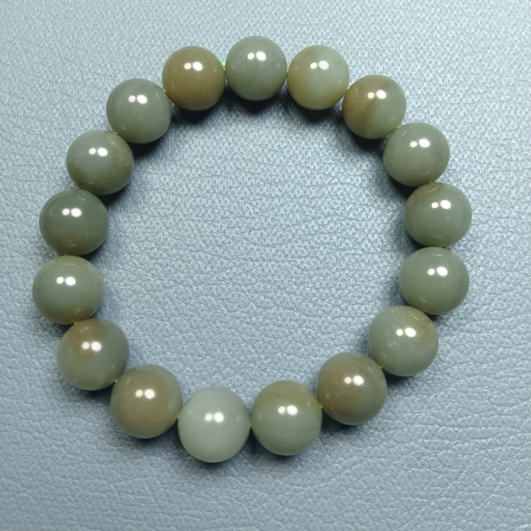 和田玉且末蓝卡12mm手串